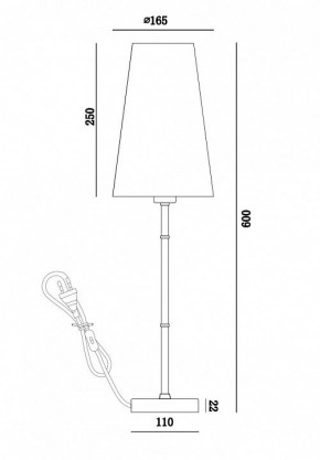 Настольная лампа декоративная Maytoni Zaragoza H001TL-01BS в Воткинске - votkinsk.mebel24.online | фото 4