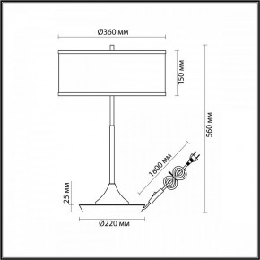 Настольная лампа декоративная Odeon Light Bergi 5064/2T в Воткинске - votkinsk.mebel24.online | фото 8