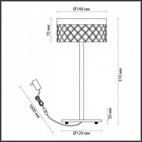 Настольная лампа декоративная Odeon Light Fivre 5032/7TL в Воткинске - votkinsk.mebel24.online | фото 5