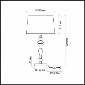 Настольная лампа декоративная Odeon Light Homi 5040/1T в Воткинске - votkinsk.mebel24.online | фото 4