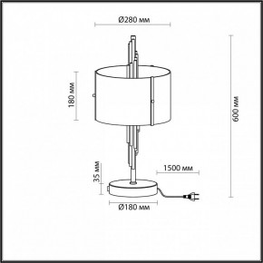 Настольная лампа декоративная Odeon Light Margaret 4895/2T в Воткинске - votkinsk.mebel24.online | фото 4