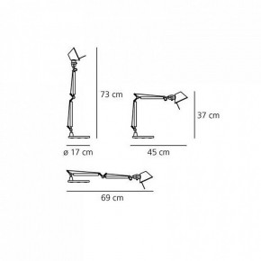 Настольная лампа офисная Artemide  A011830 в Воткинске - votkinsk.mebel24.online | фото 6