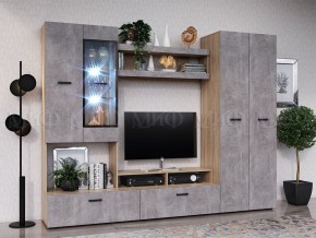 Нэнси New Полка (ЛДСП) Бетон светлый/Сонома в Воткинске - votkinsk.mebel24.online | фото 2