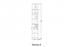 НИКОЛЬ 6 Пенал в Воткинске - votkinsk.mebel24.online | фото 2