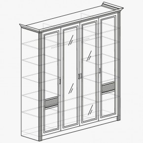 ОРЛЕАН Спальный гарнитур (модульный) ясень белый в Воткинске - votkinsk.mebel24.online | фото 5