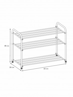 ПДОА23 Ч Подставка для обуви "Альфа 23" Черный в Воткинске - votkinsk.mebel24.online | фото 3