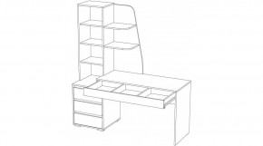 ПИФАГОР Стол компьютерный (цемент светлый/цемент темный) в Воткинске - votkinsk.mebel24.online | фото 3