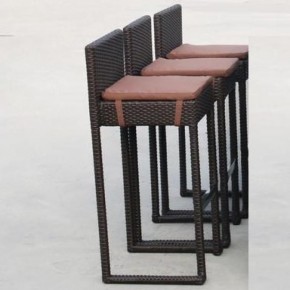 Плетеный барный стул Y390A-W63 Brown в Воткинске - votkinsk.mebel24.online | фото
