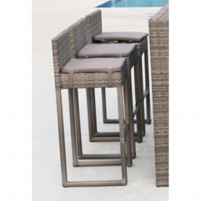 Плетеный барный стул Y390G-W78 Grey в Воткинске - votkinsk.mebel24.online | фото