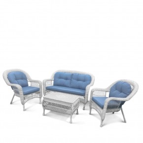 Плетеный комплект для отдыха из искусственного ротанга  LV-520 White/Blue в Воткинске - votkinsk.mebel24.online | фото 2