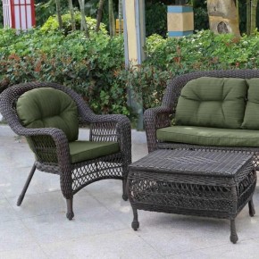 Плетеный комплект для отдыха LV-520BG Brown/Green в Воткинске - votkinsk.mebel24.online | фото 3