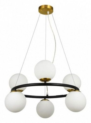 Подвесная люстра Arte Lamp Alcor A2224SP-6BK в Воткинске - votkinsk.mebel24.online | фото 3