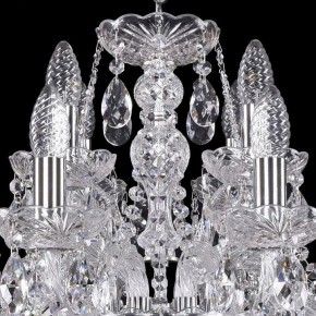 Подвесная люстра Bohemia Ivele Crystal 1411 1411/8+4/195/Ni в Воткинске - votkinsk.mebel24.online | фото 4