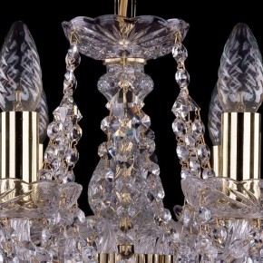 Подвесная люстра Bohemia Ivele Crystal 1413 1413/6/141/G/Leafs в Воткинске - votkinsk.mebel24.online | фото 4