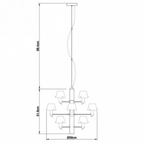 Подвесная люстра Divinare Albero 1680/02 LM-12 в Воткинске - votkinsk.mebel24.online | фото 4