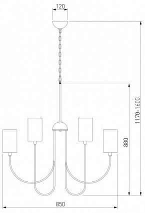 Подвесная люстра Eurosvet Abbey 60164/10 черный в Воткинске - votkinsk.mebel24.online | фото 3