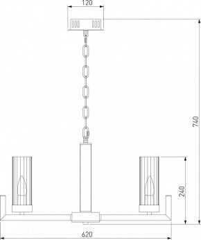 Подвесная люстра Eurosvet Arganie 60133/6 латунь в Воткинске - votkinsk.mebel24.online | фото 6