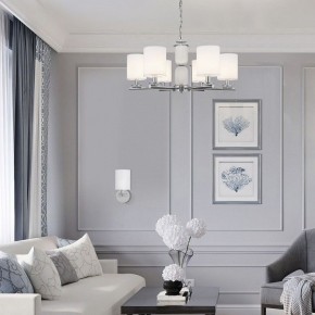 Подвесная люстра Eurosvet Caprera 60146/8 никель в Воткинске - votkinsk.mebel24.online | фото 4