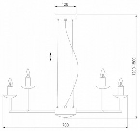 Подвесная люстра Eurosvet Cariso 60150/10 латунь в Воткинске - votkinsk.mebel24.online | фото 4