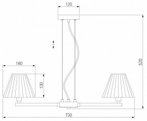 Подвесная люстра Eurosvet Peony 60136/6 хром/графит в Воткинске - votkinsk.mebel24.online | фото 5