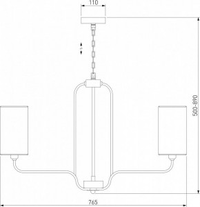 Подвесная люстра Eurosvet Purezza 60128/6 хром в Воткинске - votkinsk.mebel24.online | фото 4