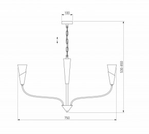 Подвесная люстра Eurosvet Rhyton 60167/6 латунь в Воткинске - votkinsk.mebel24.online | фото 5