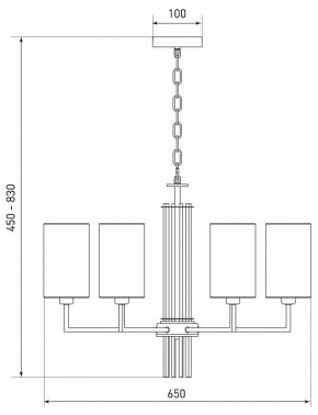 Подвесная люстра Eurosvet Soffio 60134/6 никель в Воткинске - votkinsk.mebel24.online | фото 5