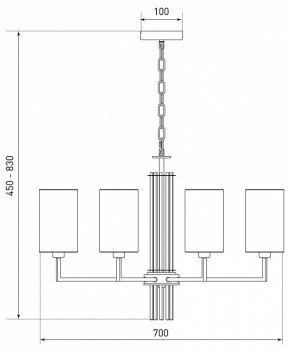 Подвесная люстра Eurosvet Soffio 60134/8 никель в Воткинске - votkinsk.mebel24.online | фото 5