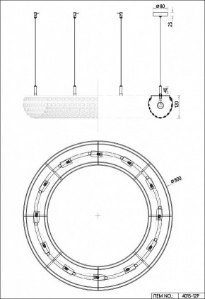 Подвесная люстра Favourite Monilibus 4015-12P в Воткинске - votkinsk.mebel24.online | фото 5