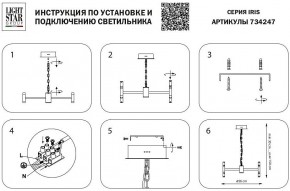 Подвесная люстра Lightstar Iris 734247 в Воткинске - votkinsk.mebel24.online | фото 4