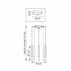 Подвесная люстра Lightstar Tubo L5T747147 в Воткинске - votkinsk.mebel24.online | фото 3