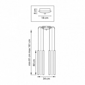Подвесная люстра Lightstar Tubo L8T747447 в Воткинске - votkinsk.mebel24.online | фото 3