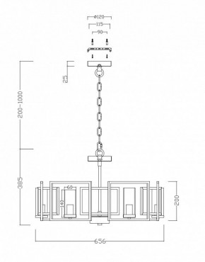 Подвесная люстра Maytoni Bowi H009PL-06G в Воткинске - votkinsk.mebel24.online | фото 4