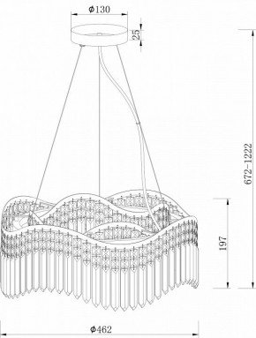 Подвесная люстра Maytoni Gracia DIA201PL-06G в Воткинске - votkinsk.mebel24.online | фото 3