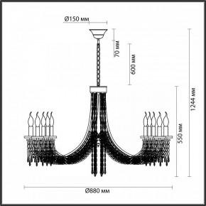 Подвесная люстра Odeon Light Capel 5063/10 в Воткинске - votkinsk.mebel24.online | фото 5