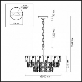 Подвесная люстра Odeon Light Chessi 5076/11 в Воткинске - votkinsk.mebel24.online | фото 5