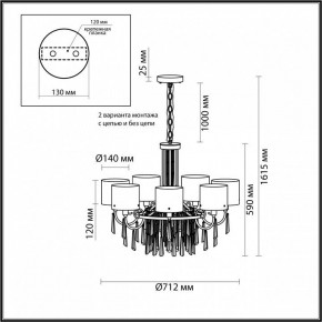 Подвесная люстра Odeon Light Nicole 4886/7 в Воткинске - votkinsk.mebel24.online | фото 7