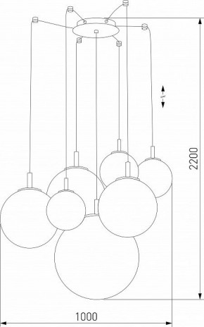 Подвесная люстра TK Lighting Cadix 4608 Cadix Gold в Воткинске - votkinsk.mebel24.online | фото 3