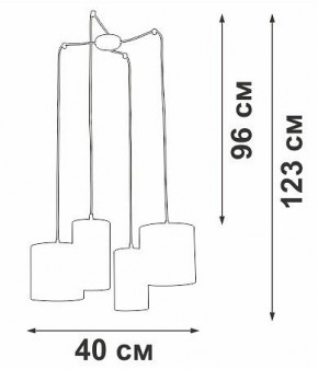 Подвесная люстра Vitaluce V3089 V3089-0/4S в Воткинске - votkinsk.mebel24.online | фото 5