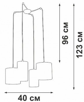 Подвесная люстра Vitaluce V3089 V3089-1/4S в Воткинске - votkinsk.mebel24.online | фото 5