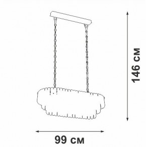 Подвесная люстра Vitaluce V5353 V5353-8/19 в Воткинске - votkinsk.mebel24.online | фото 4