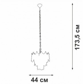 Подвесная люстра Vitaluce V5813 V5813-8/5 в Воткинске - votkinsk.mebel24.online | фото 3
