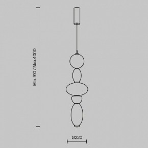 Подвесной светильник Maytoni Adore MOD297PL-L24BS3K1 в Воткинске - votkinsk.mebel24.online | фото 5