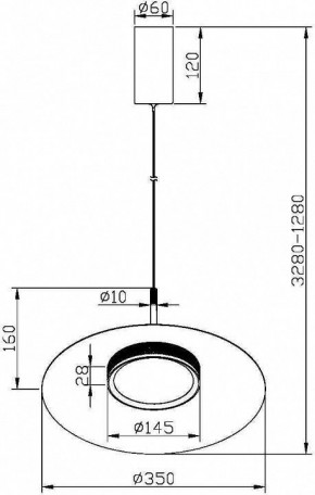 Подвесной светильник Maytoni Halo MOD041PL-L15B3K1 в Воткинске - votkinsk.mebel24.online | фото 5