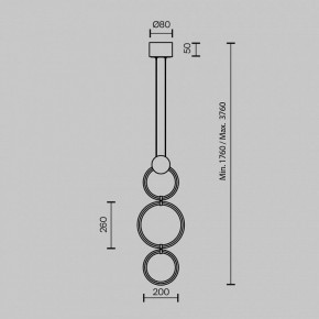 Подвесной светильник Maytoni Link MOD357PL-L20BS3K в Воткинске - votkinsk.mebel24.online | фото 4