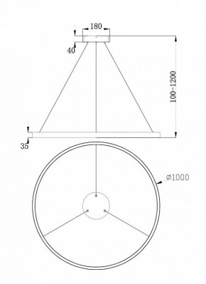 Подвесной светильник Maytoni Rim MOD058PL-L54BS4K в Воткинске - votkinsk.mebel24.online | фото 4