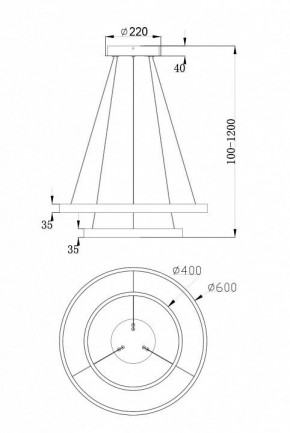 Подвесной светильник Maytoni Rim MOD058PL-L55W4K в Воткинске - votkinsk.mebel24.online | фото 7