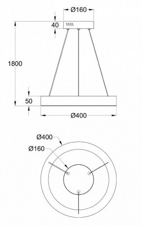 Подвесной светильник Maytoni Saturno MOD415PL-L36BS4K в Воткинске - votkinsk.mebel24.online | фото 4