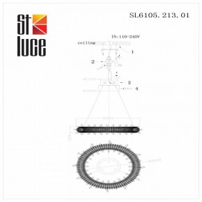 Подвесной светильник ST-Luce Lucchero SL6105.213.01 в Воткинске - votkinsk.mebel24.online | фото 6