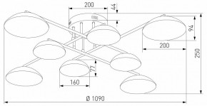 Потолочная люстра Eurosvet Ripple 50389 LED латунь в Воткинске - votkinsk.mebel24.online | фото 5